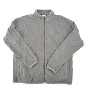 Columbia Basin Trail dark gray Full Zip Fleece Jacket men's XXL classic fit